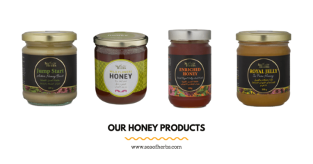 Our range of honey products.